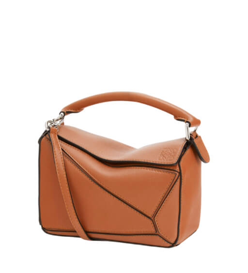 Bolso Puzzle Mini Marrón de Loewe