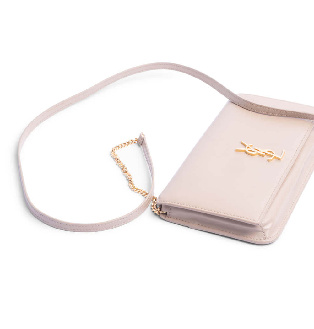 Bolso cartera con monograma Beige | Yves Saint Laurent