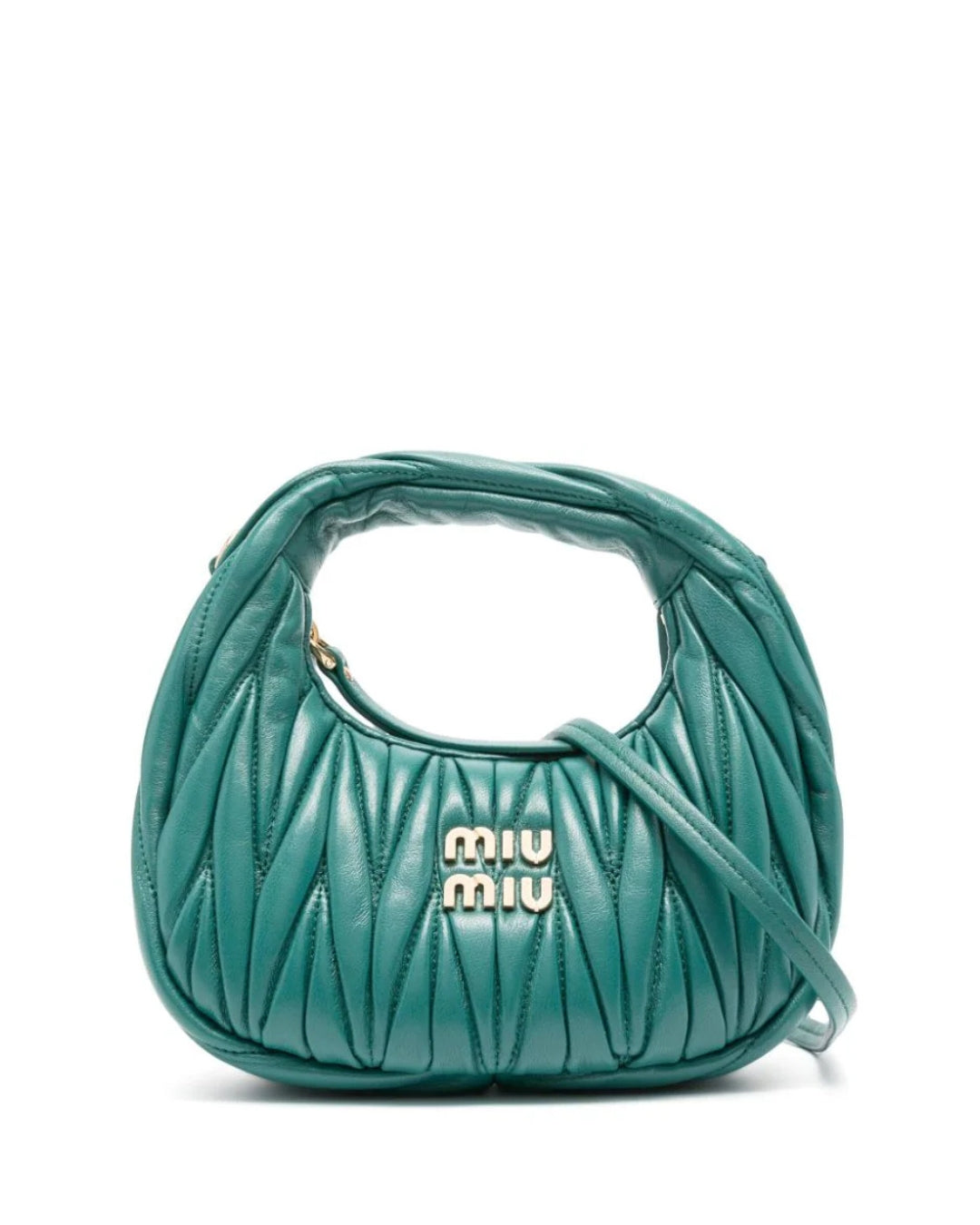 Bolso Wander Mediano Verde de Miu Miu