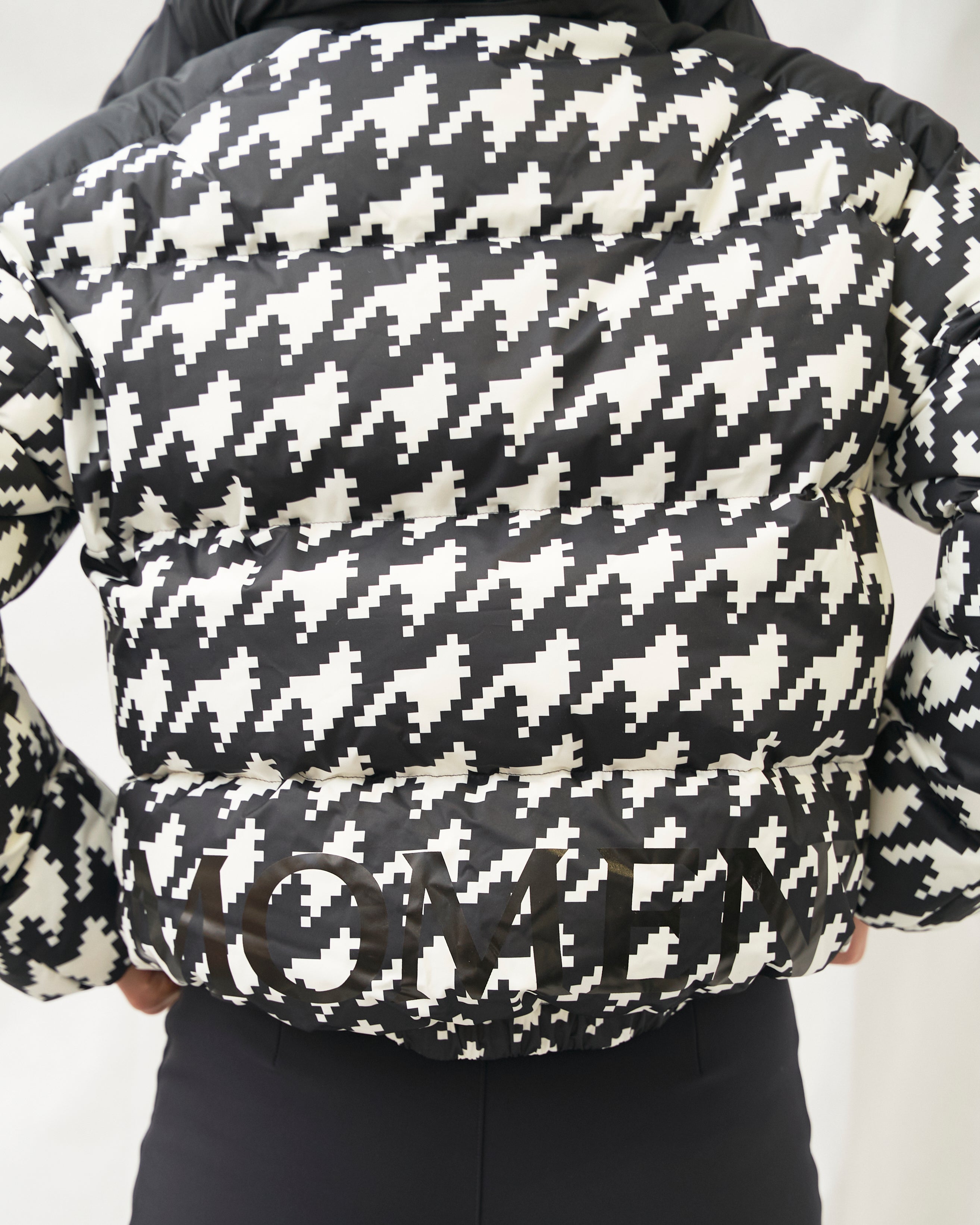 Houndstooth Puffer Pata Gallo | Perfect Moment